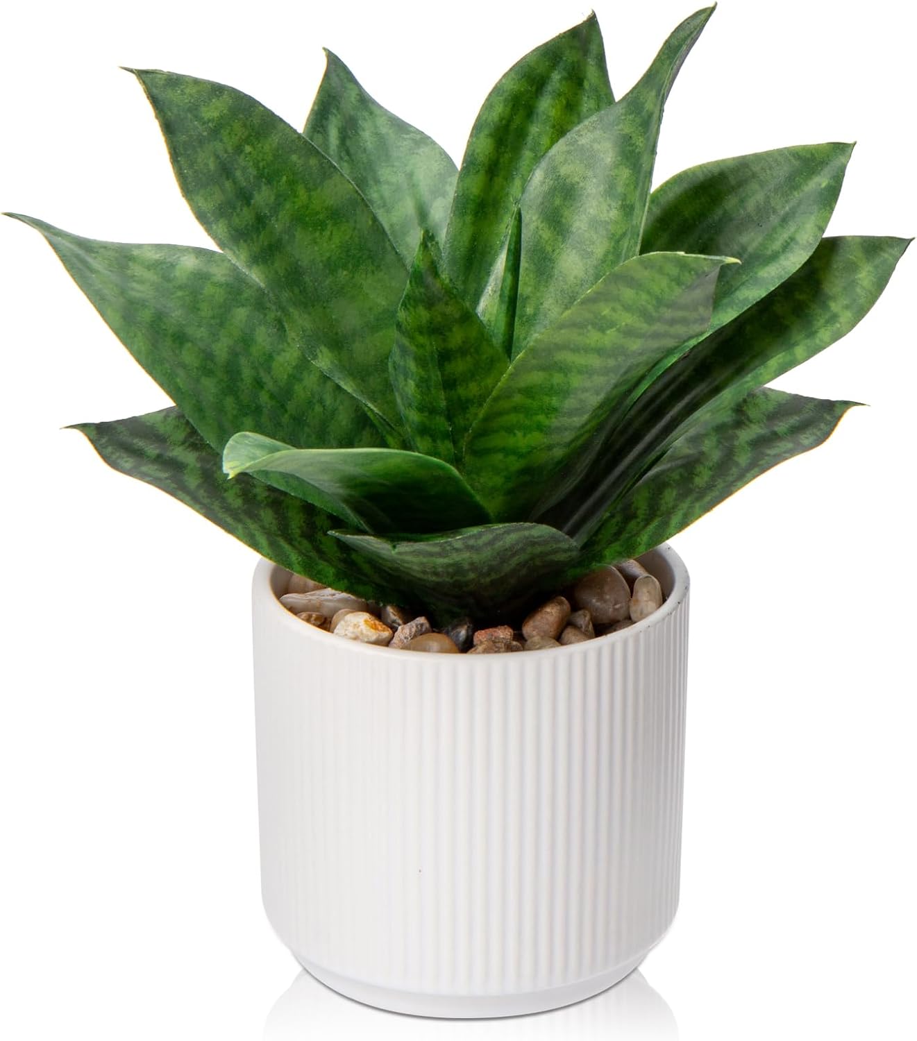 Artificial Agave and Snake Plant Potted Set